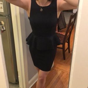 Top shop Navy peplum dress